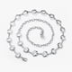 thumbnail image 1 of Cinturón/cadena de cintura con flores metálicas-Plata ER, 1 of 5