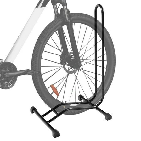 Mulaxen Bike Floor Stand Rack- Indoor Bike Stand for Garage/Home - Bike Storage Bicycle Parking Rack Fit 0.31”Thickness Tube Mountain Road Bikes (1 Bike Rack)