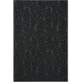 thumbnail image 1 of Indoor Outdoor custom size area rugs made in USA pattern Geometrical comes in Ten colors and Nine shapes rectangular,round,square,runners,oval,hexagon,octagon,half round - Black, 11' x 14' Area Rugs, 1 of 1