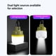 thumbnail image 4 of Farol de camping recargable por USB | Luz LED de carpa de 150 lúmenes | 3 modos de iluminación Lámpara de emergencia exterior | 3,93x6,88 pulgadas Compacto Portátil | Alimentado por pilas para, 4 of 9