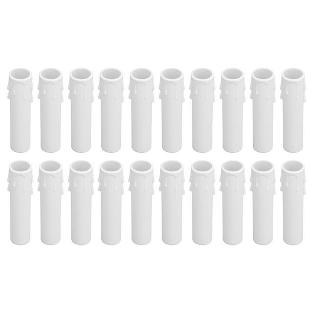 Zócalos De Base De Candelabro E12, Fundas Para Velas Fáciles De Reemplazar, Fundas Decorativas Realistas De 4 Pulgadas Para El Hogar Y El Restaurante ANGGREK Descripción de la referencia