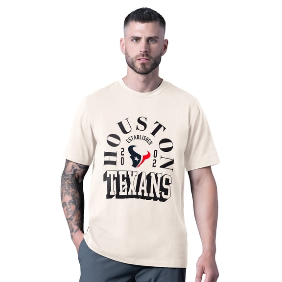 Men's MSX by Michael Strahan White Houston Texans Whiteout Vintage T-Shirt