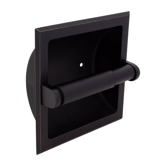 Design House Millbridge Recessed Toilet Paper Holder in Oil Rubbed Bronze