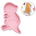 thumbnail image 4 of para Pastel de Pascua, para Dulces , Herramienta para Fonnt, Apto para Microons Y vavajils Dinosaurio Rosa Macarena Molde para hornear pasteles, 4 of 8