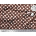 thumbnail image 2 of Soimoi Brown Heavy Canvas Fabric Check Check Fabric Prints By Yard 58 Inch Wide, 2 of 3