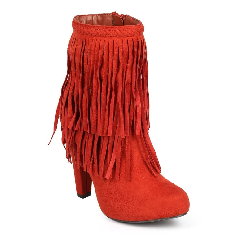 Breckelles fringe booties deals