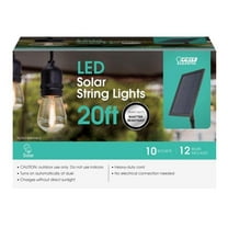 Feit Electric 3010293 20 ft. LED Solar String Light Set, Amber - 10 lights