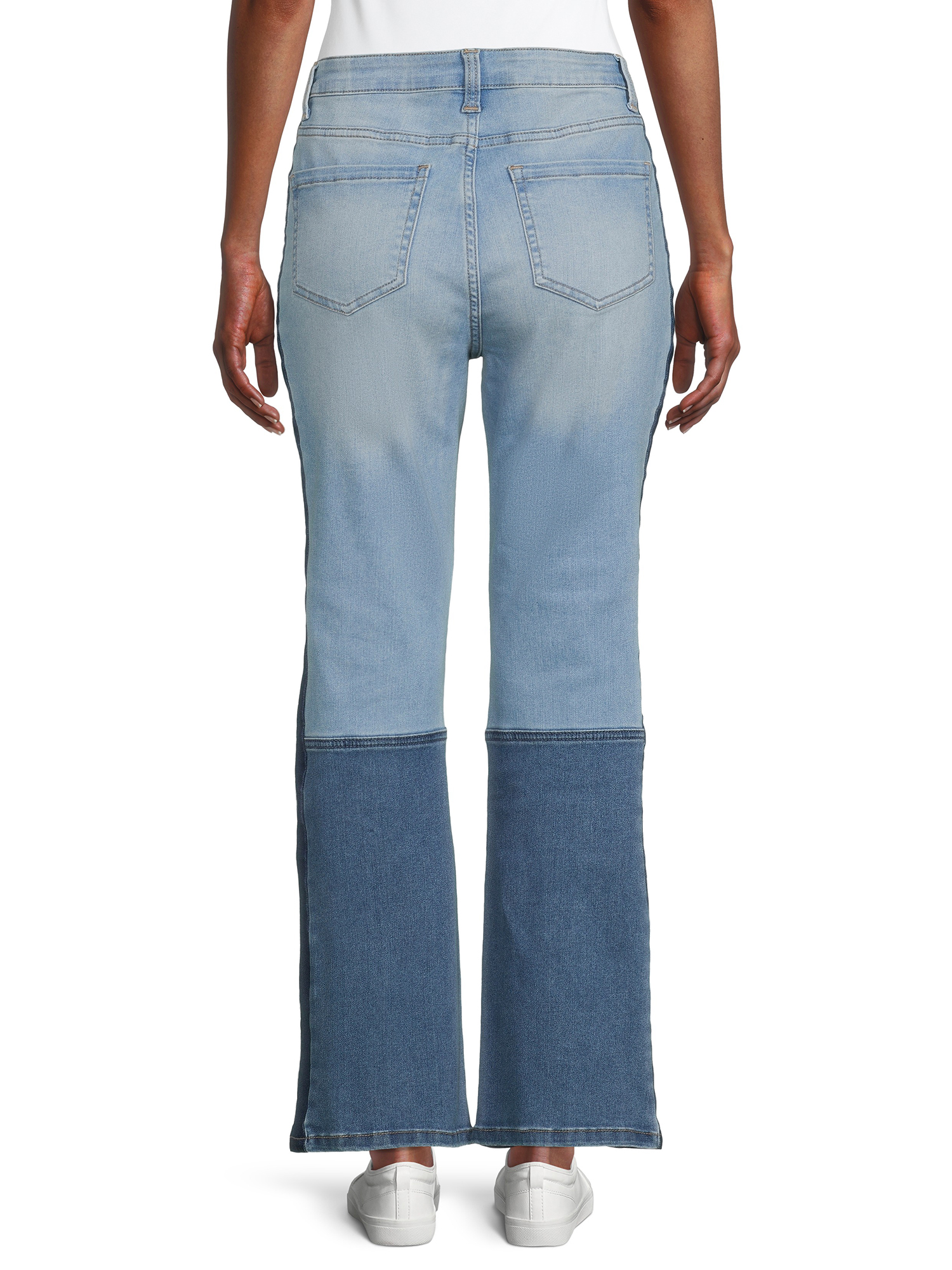 Time and Tru Women's Colorblocked Bootcut Jeans - image 5 of 6