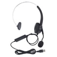 thumbnail image 1 of Business Headset, ABS Wired Plug And Play Ergonomic Noise Reduction Call Center Headset  For Call Center For Home, 1 of 8