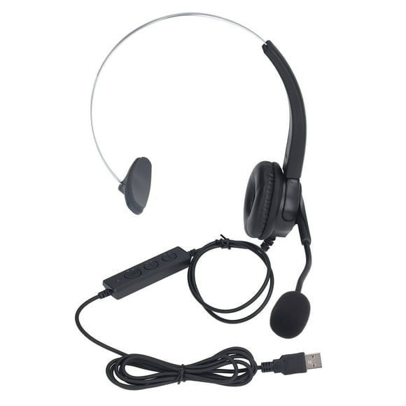 FYBTO Call Center Headset Noise Reduction Ergonomic Wired Customer Service Headphone for Home Office Call Center Telemarketing-090401