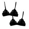 2PC Women Lace Thin French Bra With A Romantic Ribbon Underwear