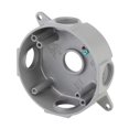 thumbnail image 2 of 4 in Round Metallic Weatherproof Box with (5) 1/2 in. Holes, Gray, 2 of 6