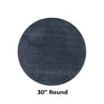 thumbnail image 3 of Better Trends 30'' Round Shape Bathroom Rug Tufted 100% Polyester Water Absorbent Non-Slip, Machine Washable Micro Plush Collection - Charcoal, 3 of 6