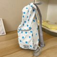 thumbnail image 6 of Polka Dot Nylon Daypack, Multi Pocket Casual Backpack, Ultra Lightweight Large Capacity Bookbag for Daily Commute Campus Travel, 6 of 8