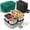 Dark Green, variant on Heated Lunch Box,120W Electric Lunch Box for Adults with 1.5L 304 Stainless Steel Container, 12V/24V/110V Lonchera Eléctrica Portátil for Travel,Work,Car,Truck (Pure Black, 1.5L x 3)