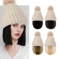 thumbnail image 4 of Gorro de mujer TQEHS con Pelo tejido de Seda de alta temperatura, 4 of 6