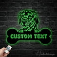 thumbnail image 4 of Handmadetneonsign Custom Golden Retriever Dog Metal Wall Art LED Light - Personalized Dog Name Home, 4 of 5