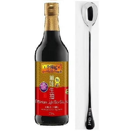 Lee Kum Kee Premium Light Soy Sauce 16.9-Ounce + One NineChef (Best Light Soy Sauce)