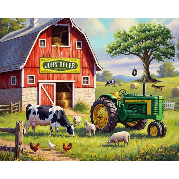 500 Pc Puzzle - John Deere Country Morning