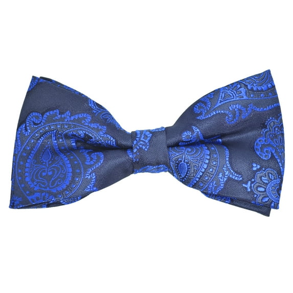 Royal Blue Artisan Floral Hand Made Men's Bow Tie
