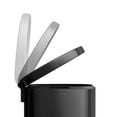 thumbnail image 3 of Garvee 13.2 Gallon Stainless Steel Kitchen Trash Can with Lid, 1 Inner Bucket, Black, 3 of 9