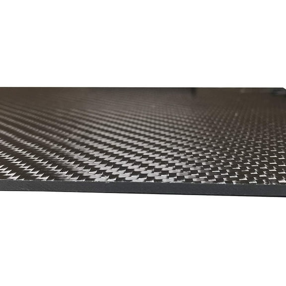 1 Carbon Fiber Plate - 200mm x 300mm x 1mm Thick - 100% -3K Tow, Plain Weave -High Gloss Surface 1 Plate