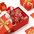 thumbnail image 4 of BotaniNest Year Horse Year Of Red Pattern Stuffed Animal Festive For Kids & Home Soft Cuddly Zodiac Mascot, 4 of 4