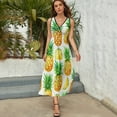 thumbnail image 5 of Lunarable Pineapple Pattern Design Sleeveless Dress Summer Clothes for Women Women's Clothing 2025, 5 of 7