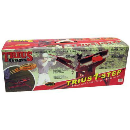 TRIUS 1-STEP PORTABLE CLAY TARGET TRAP (Best Clay Pigeon Hand Thrower)