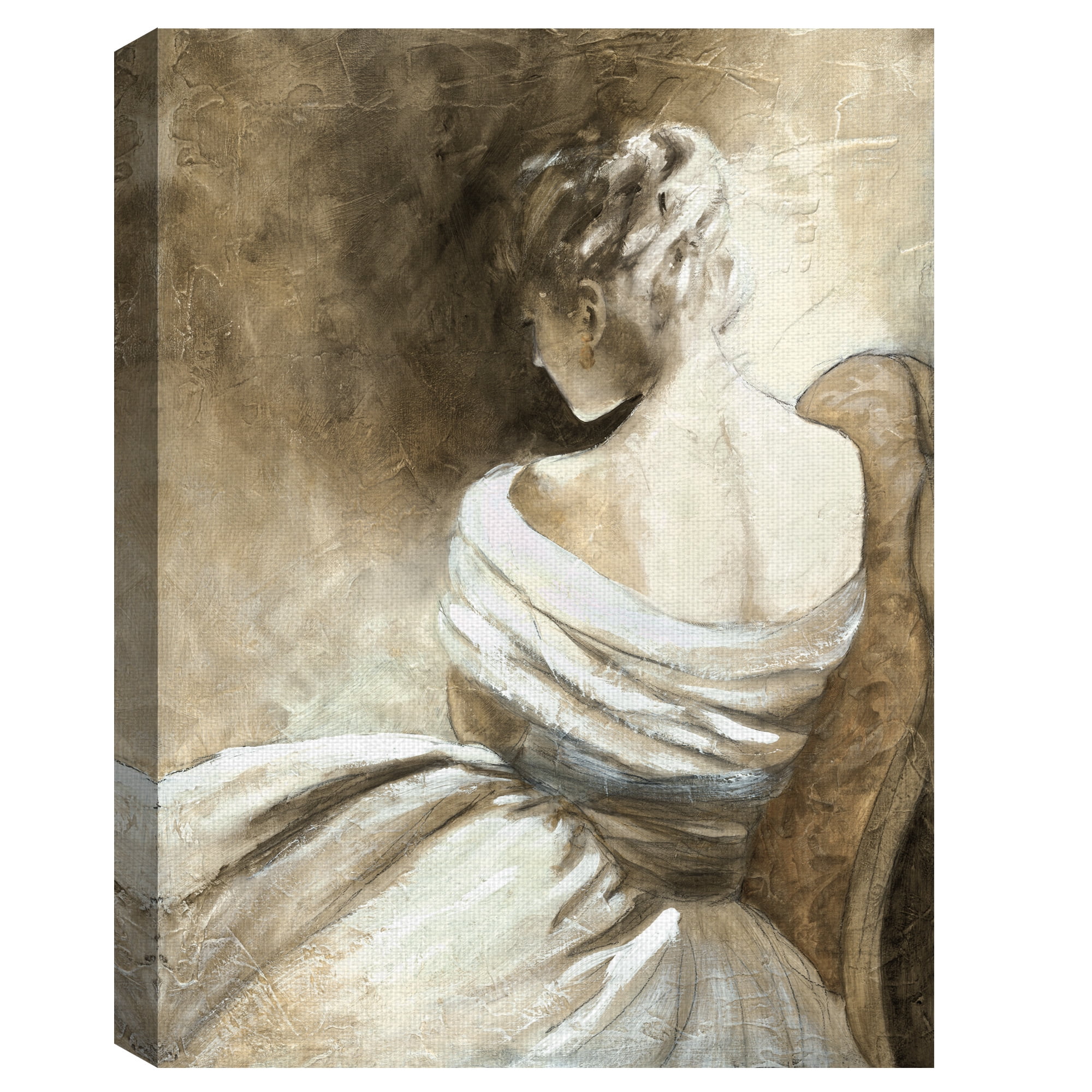 Masterpiece Art Gallery A Quiet Refrain II Soft Woman In Profile By Carol Robinson Canvas Art Print 30" x 40"