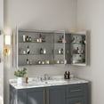 thumbnail image 3 of DV-1MC0149 48'' W x 26'' H Surface Mount Frameless 3 Door Medicine Cabinet and 2 Adjustable Shelves, 3 of 15