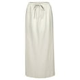 thumbnail image 6 of GEWSEY Womens Maxi Skirt 2025 Casual Flowy Elastic High Waist Long Skirts (White, XXL), 6 of 7