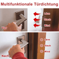 thumbnail image 2 of Burlete para puerta resistente a la intemperie, burlete autoadhesivo de alta calidad para aislamiento, burletes para puertas y ventanas fáciles de instalar, 2 of 7