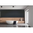 thumbnail image 5 of Concord Panels | Faux Wood Slat - Black | Waterproof Slat Panel | 94.5” x 4.8” Each | Wood Wall Panels for Interior Decor CO810-10 (Pack of 6 - 18.9 sqft), 5 of 5