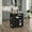 Black, variant on Kings Brand Furniture - Kitchen Island Rolling Cart on Wheels with Storage Cabinet, White