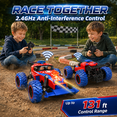 thumbnail image 6 of JoyStone Remote Control Car for Kids, RC Truck 2.4GHz Off-Road Monster Truck with LED Lights, 2 Batteries, RC Toy Car for Boys Girls, 6 of 11
