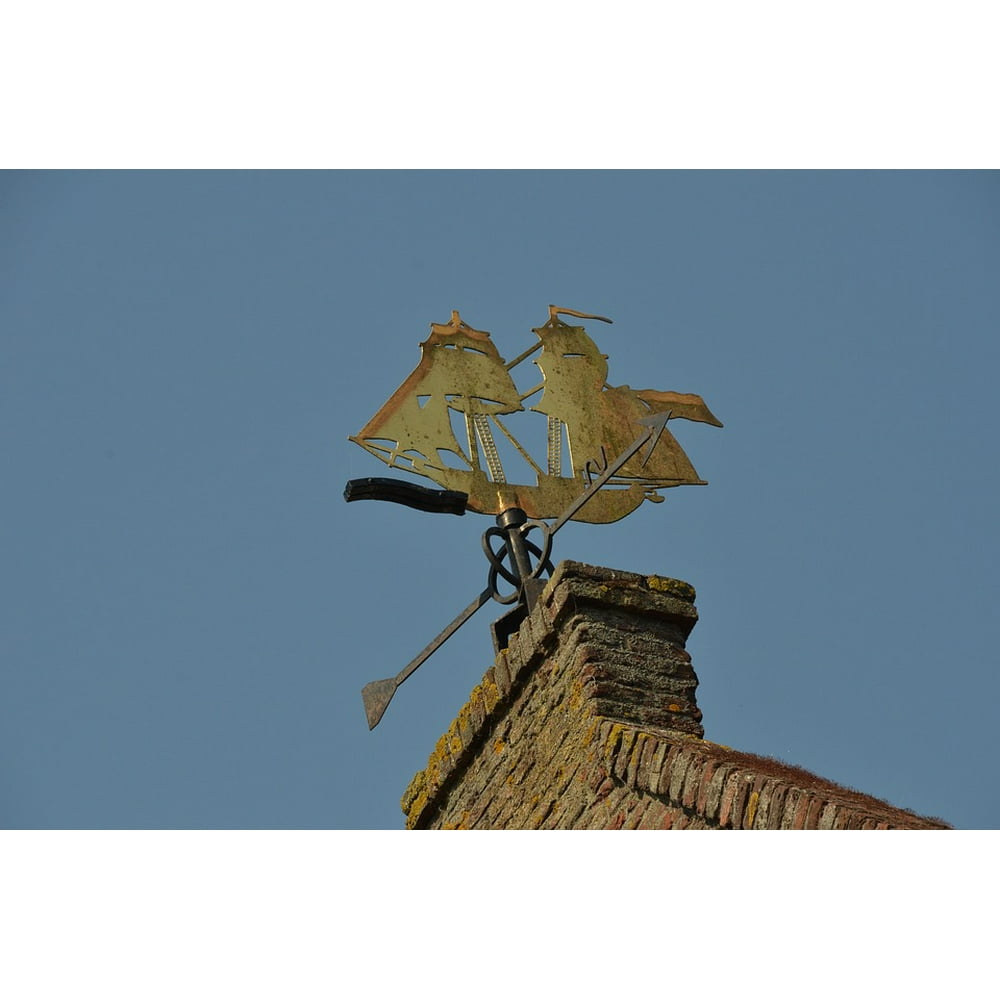 Wind Vane Sailing Ship Ship Wind Weather Vane12 Inch By 18 Inch