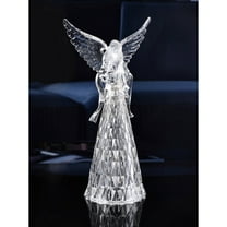 Icy Giftware Set of 3 LED Lighted Angel with Trumpet Christmas Tabletop Decorations - 13" - Clear