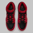 thumbnail image 5 of Ni - ke Air Jordan 1 Mid GS Size 6.5 Reverse Bred Black Red Sneakers 554725 660, 5 of 5