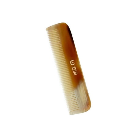 ZEUS Anti-Static Fine Tooth Natural Horn Hair Comb - Styles and Tames (Best Way To Tame Flyaway Hair)