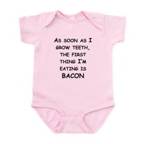 CafePress - The First Thing Im Eating Is Bacon Body Suit - Baby Light Bodysuit, Size Newborn - 24 Months