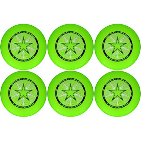 Discraft Ultra-Star 175g Ultimate Frisbee Sport Disc (6 Pack) Green