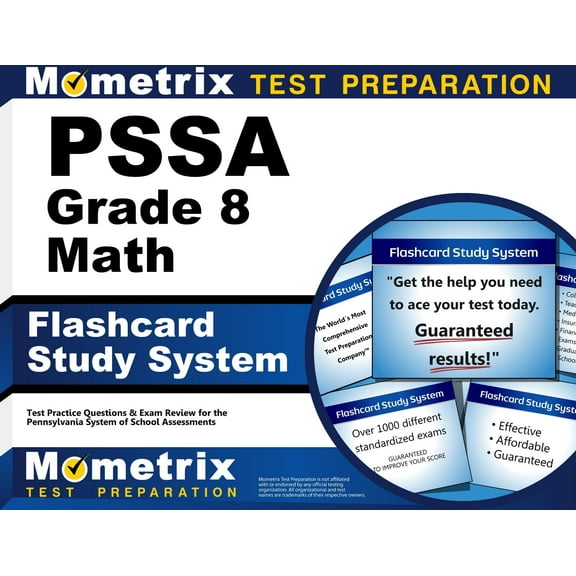 Pssa Grade 8 Mathematics Flashcard Study System : Pssa Test Practice Questions & Exam Review for the Pennsylvania System of School Assessment (Cards)