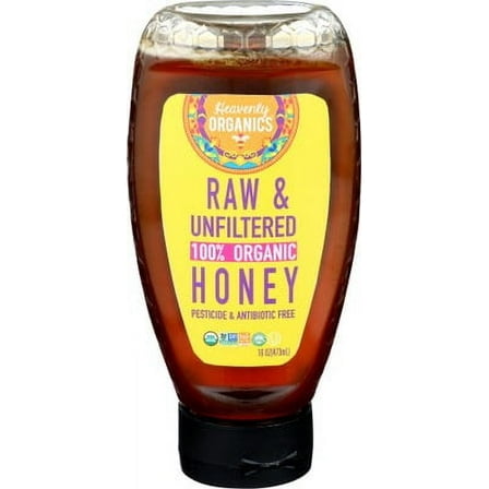 Heavenly Organics Honey Squeeze 16 oz (Pack of 6)