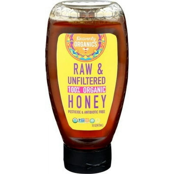 Heavenly Organics Honey Squeeze 16 oz (Pack of 6)