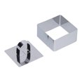 thumbnail image 4 of Cake Ring, Safe Convinient Stainless Steel Dessert Rings Practical  For Baking Tool For Home For Bakery For Salads Pastries Making Square: 4x8cm, 4 of 8