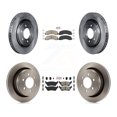 thumbnail image 1 of Transit Auto Front Ceramic Rear Semi-Metallic Pads and Disc Brake Rotors Kit for Car 2018-2020 Ford F-150 with Manual Parking K8A-106827, 1 of 8
