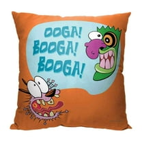 Cartoon Network Courage The Cowardly Dog Ooga Booga Kids Printed Throw Pillow