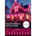 thumbnail image 4 of Cadena de luces Brightown de 12 m, 100 LED, color rosa, 8 modos, 120 V, 4 of 7