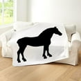 thumbnail image 5 of CafePress - Draft Horse - Sherpa Fleece Throw Blanket 60" x 50", 5 of 5